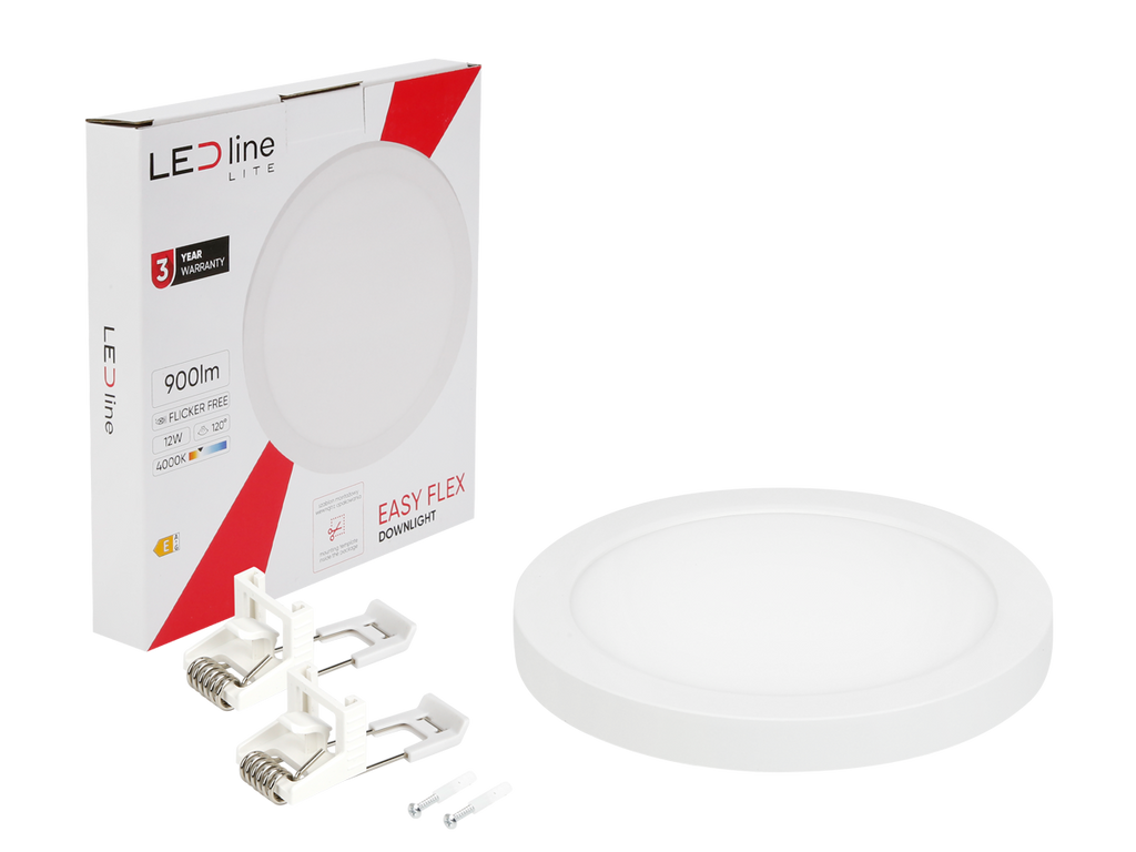 Downlight EASY FLEX 4000K 12W 900lm rond IP20 Wit LITE