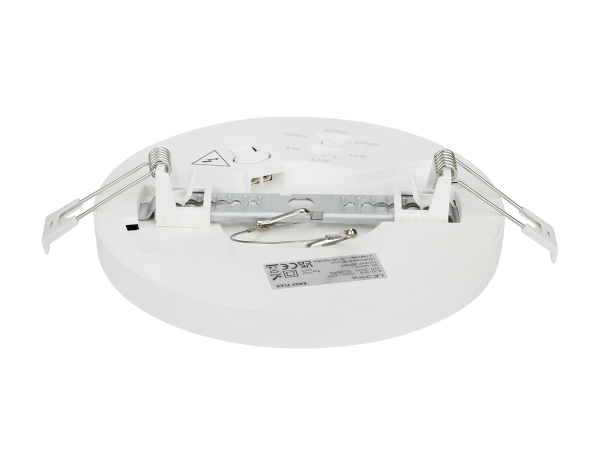 Downlight EASY FLEX 3CCT(3K/4K/5K) 9/12/15W 1120lm rond IP20 Wit LITE
