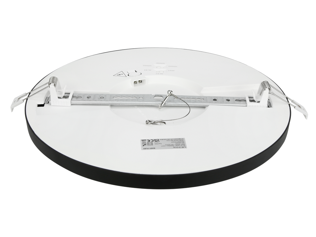 Downlight EASY FLEX 3CCT(3K/4K/5K) 18/21/24W 2000lm rond IP20 zwart LITE