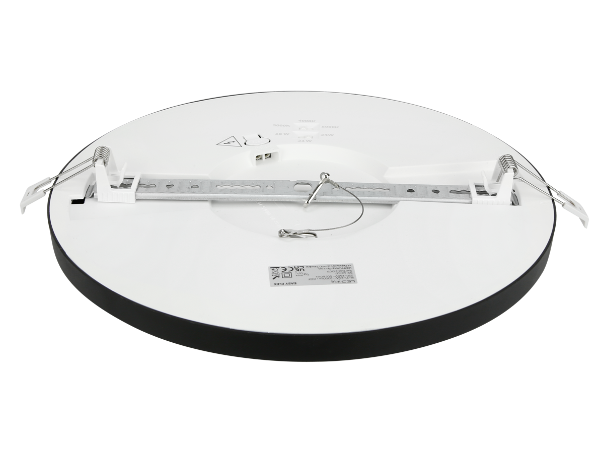 Downlight EASY FLEX 3CCT(3K/4K/5K) 18/21/24W 2000lm rond IP20 zwart LITE