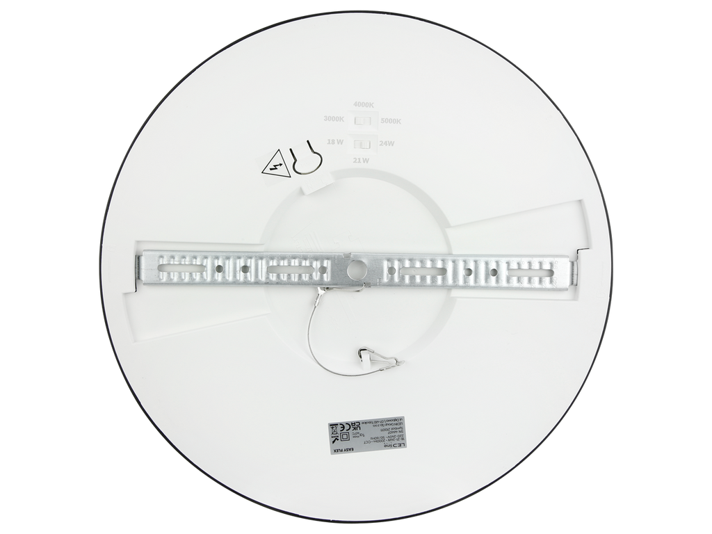 Downlight EASY FLEX 3CCT(3K/4K/5K) 18/21/24W 2000lm rond IP20 zwart LITE