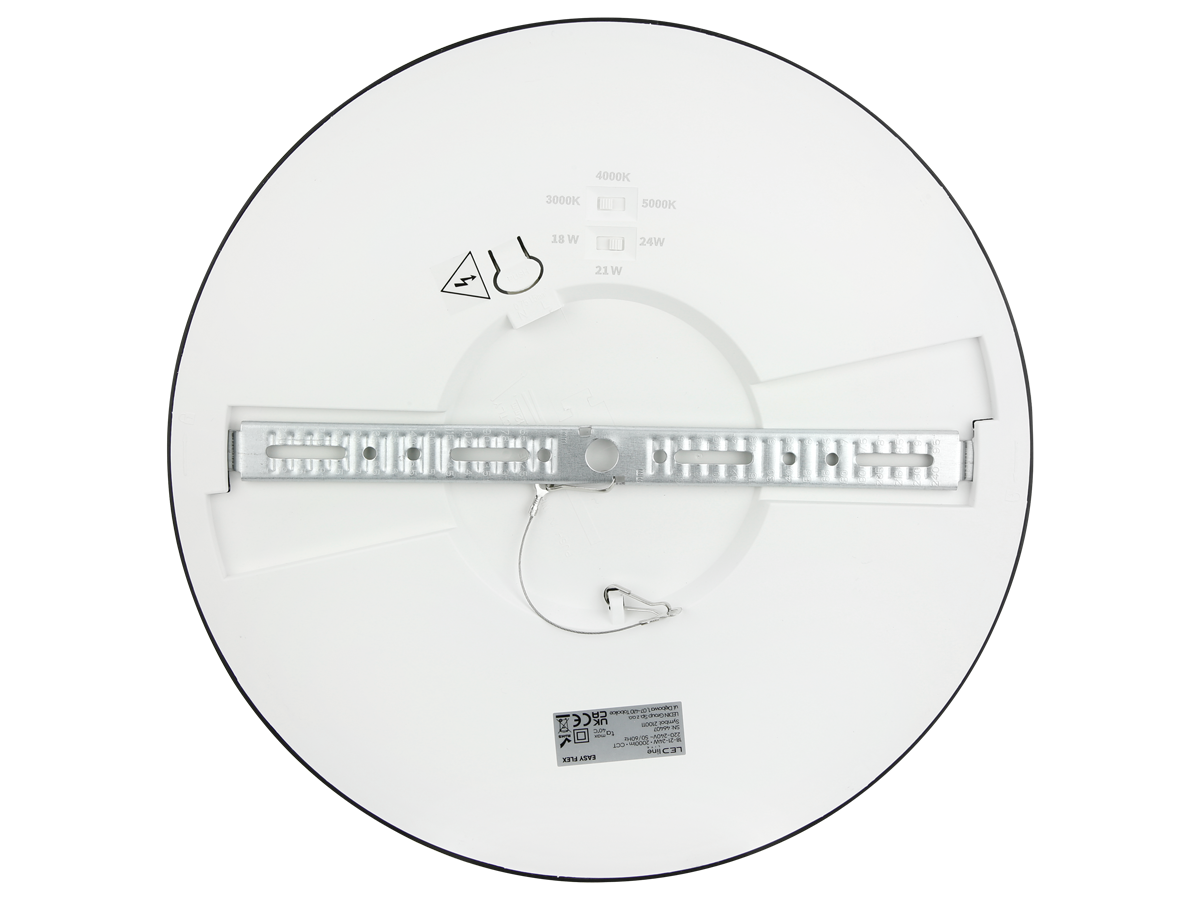Downlight EASY FLEX 3CCT(3K/4K/5K) 18/21/24W 2000lm rond IP20 zwart LITE