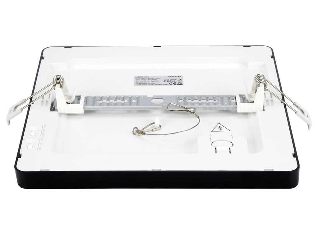 Downlight EASY FLEX 3CCT(3K/4K/5K) 12/15/18W 1440lm vierkant IP20 zwart LITE