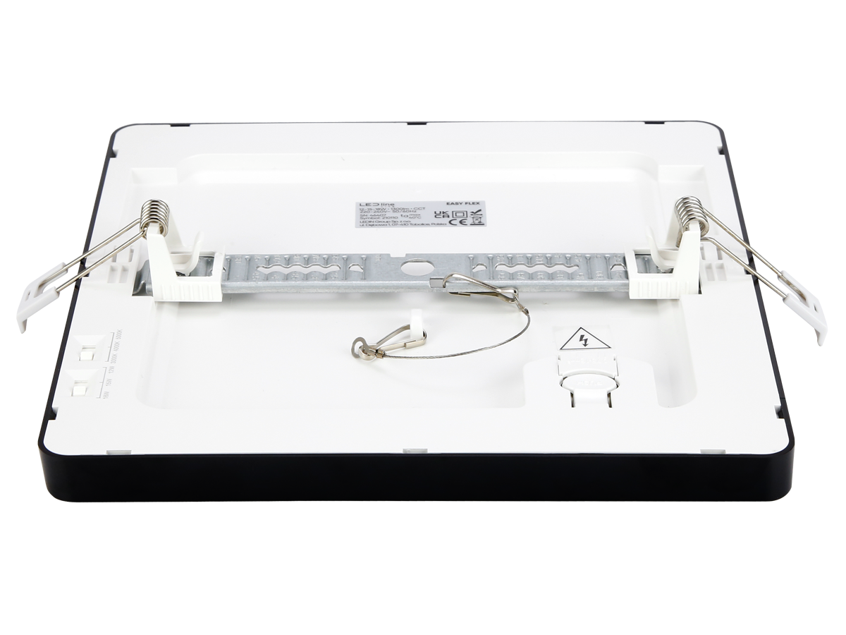 Downlight EASY FLEX 3CCT(3K/4K/5K) 12/15/18W 1440lm vierkant IP20 zwart LITE