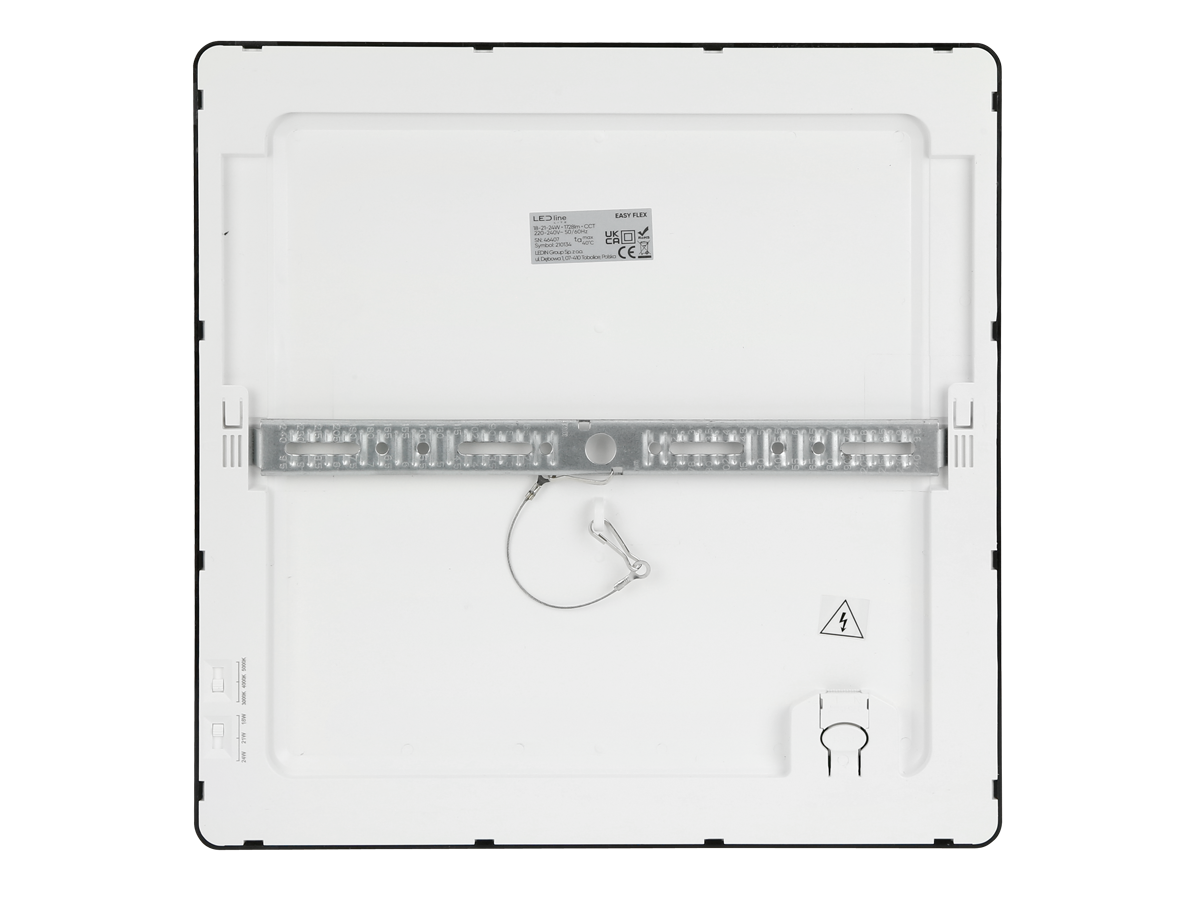 Downlight EASY FLEX 3CCT(3K/4K/5K) 18/21/24W 2000lm vierkant IP20 zwart LITE