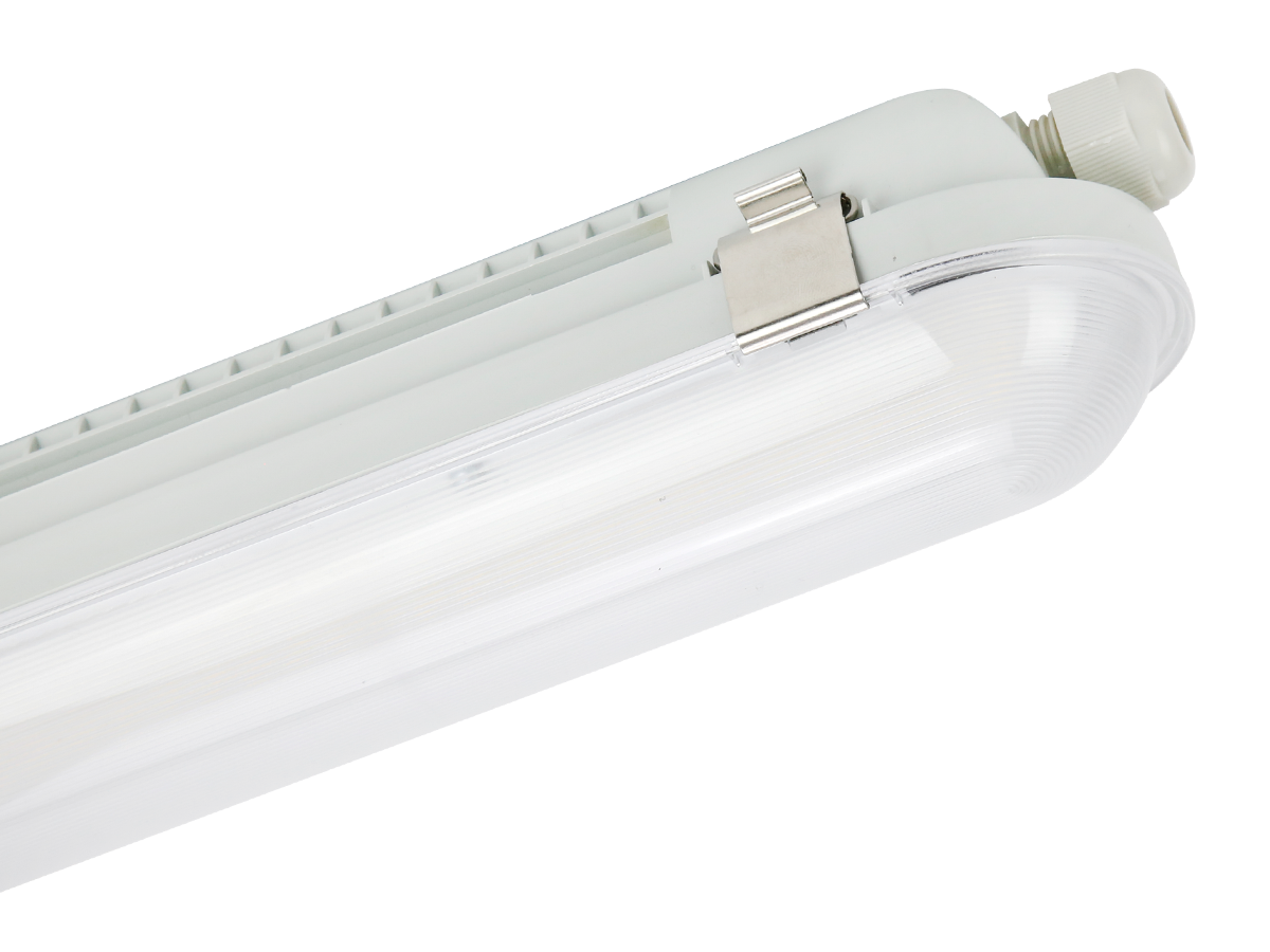 LED line hermetische armatuur RANGER 3CCT 3K/4K/5K 10-40W 6000lm IP66 120cm grijs PRIME noodmodule LAW 3h AT
