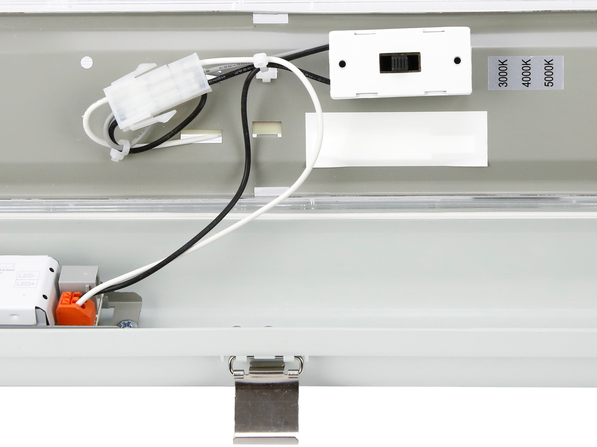 Hermetische armatuur RANGER 3CCT (3/4/5K) 10-40W 6000lm IP66 120cm grijs PRIME