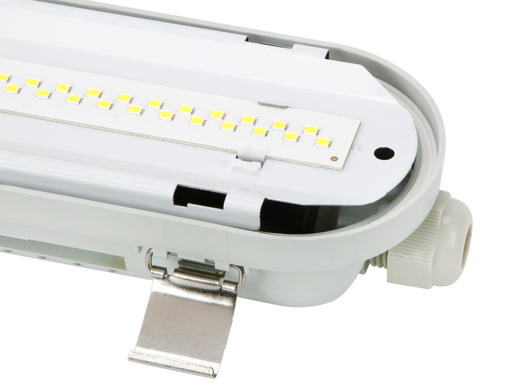 Hermetische armatuur RANGER 4000K 25-55W 9900lm IP66 150cm grijs PRIME bewegingssensor MV