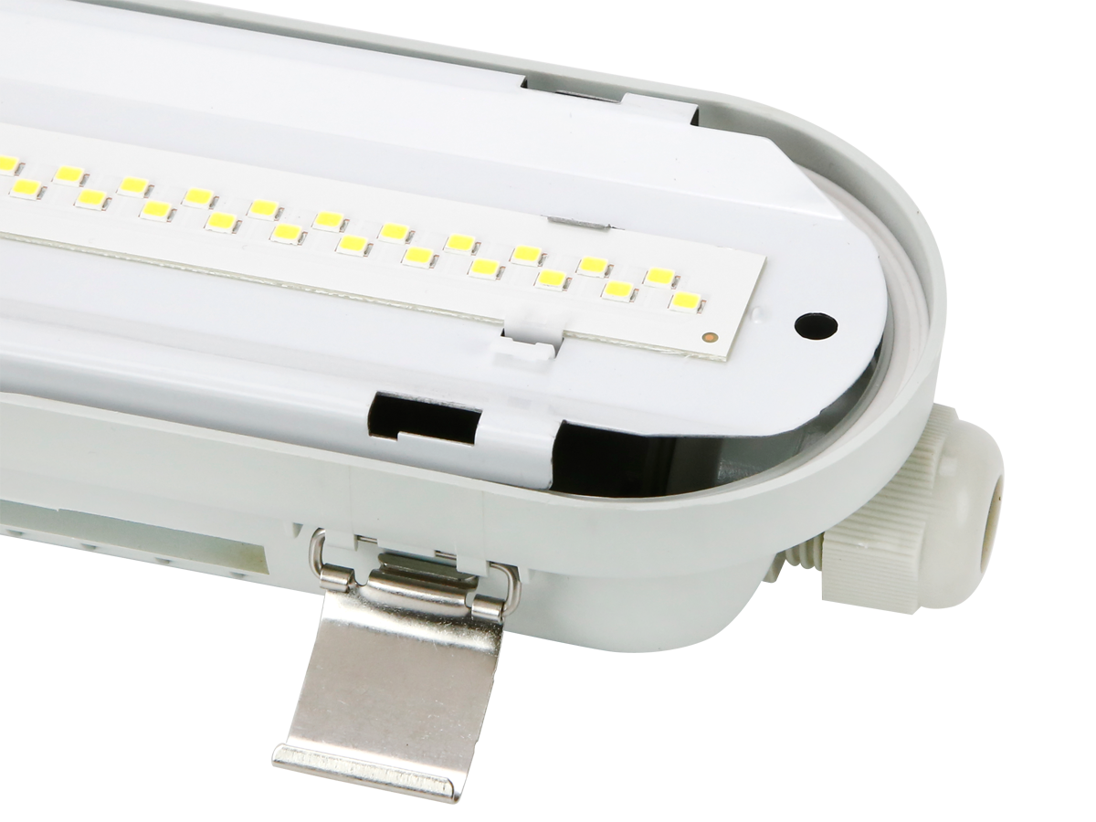 Hermetische armatuur RANGER 4000K 60-80W 14400lm IP66 150cm grijs PRIME bewegingssensor MV