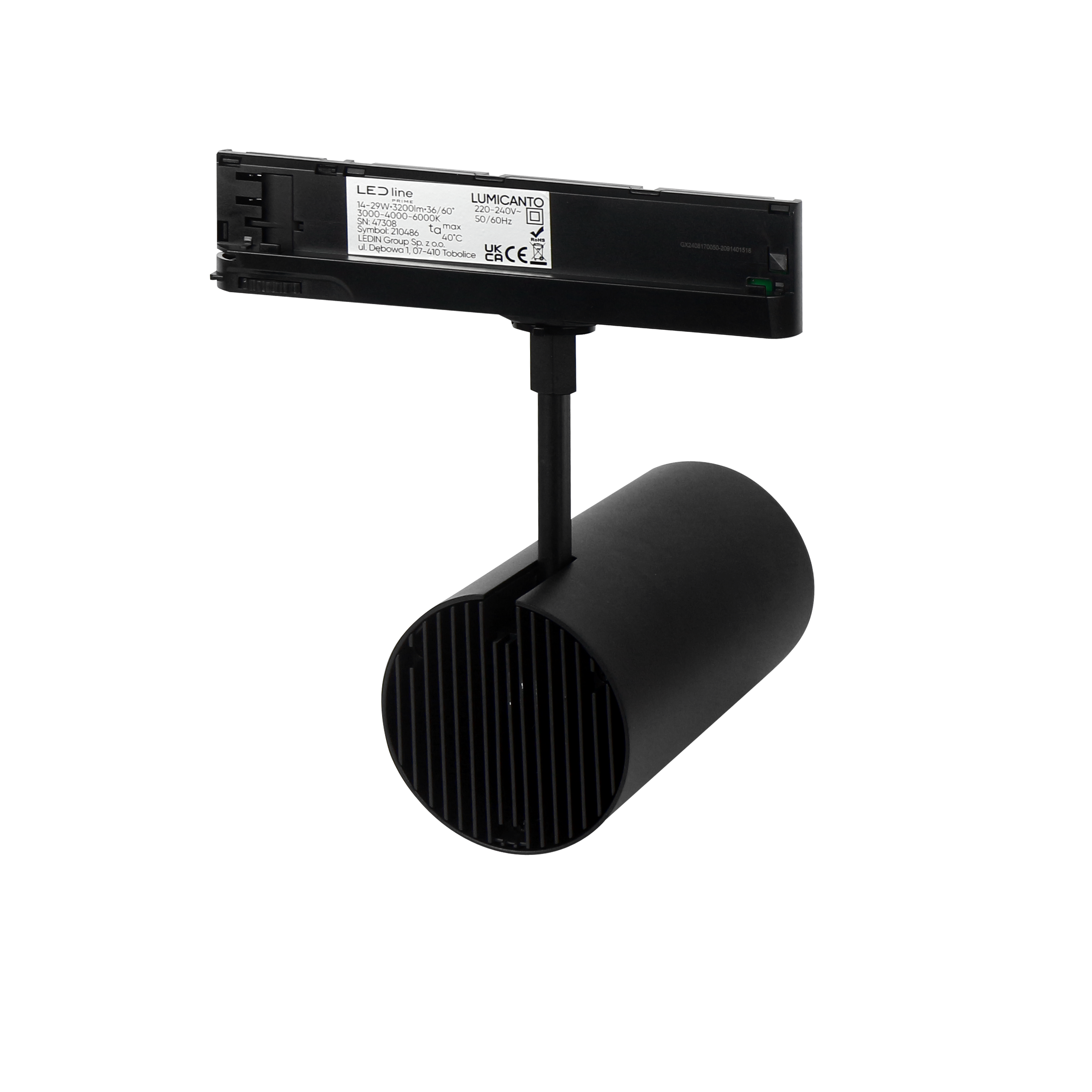 Railspot LUMICANTO 14-29W CCT 36/60° zwarte PRIME