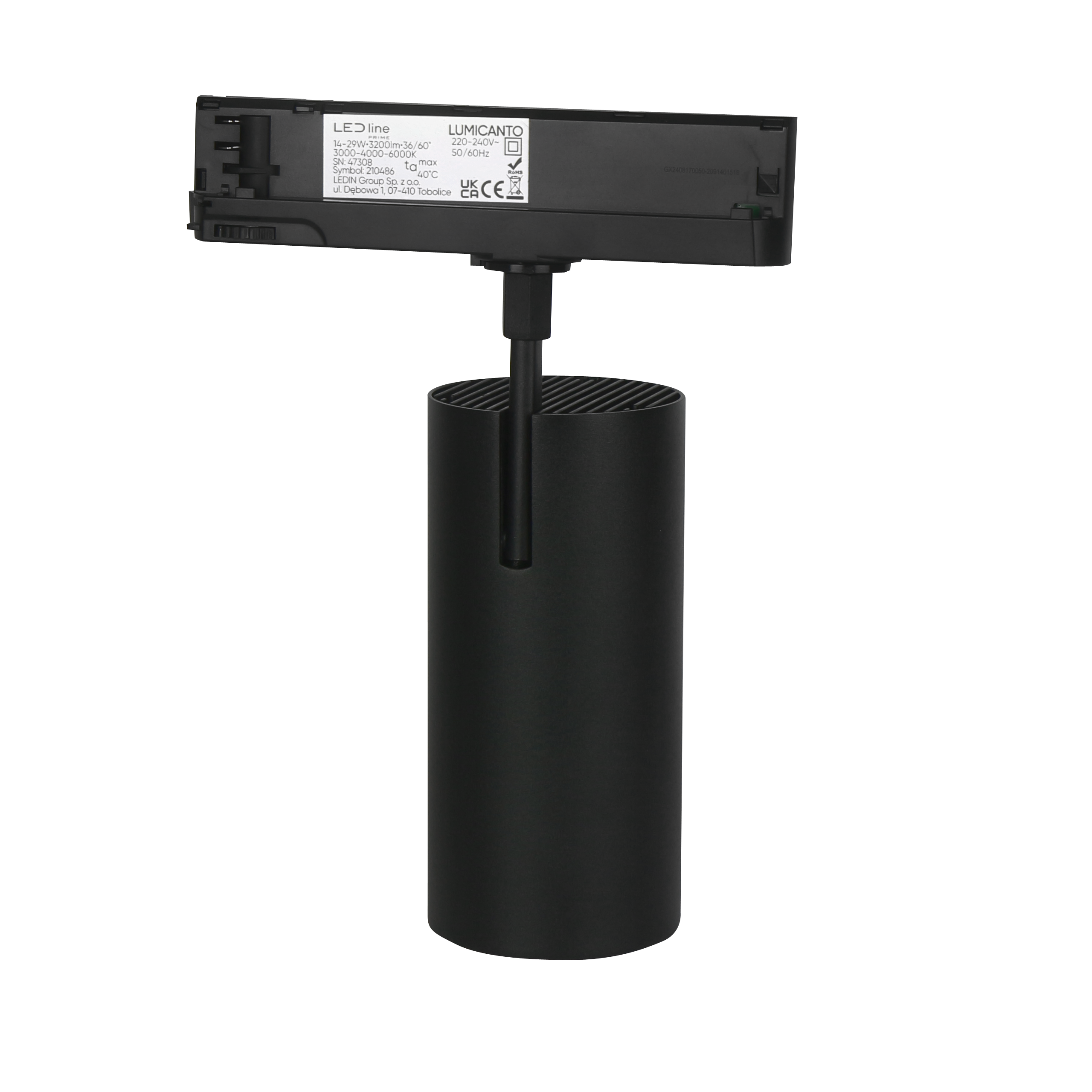 Railspot LUMICANTO 14-29W CCT 36/60° zwarte PRIME
