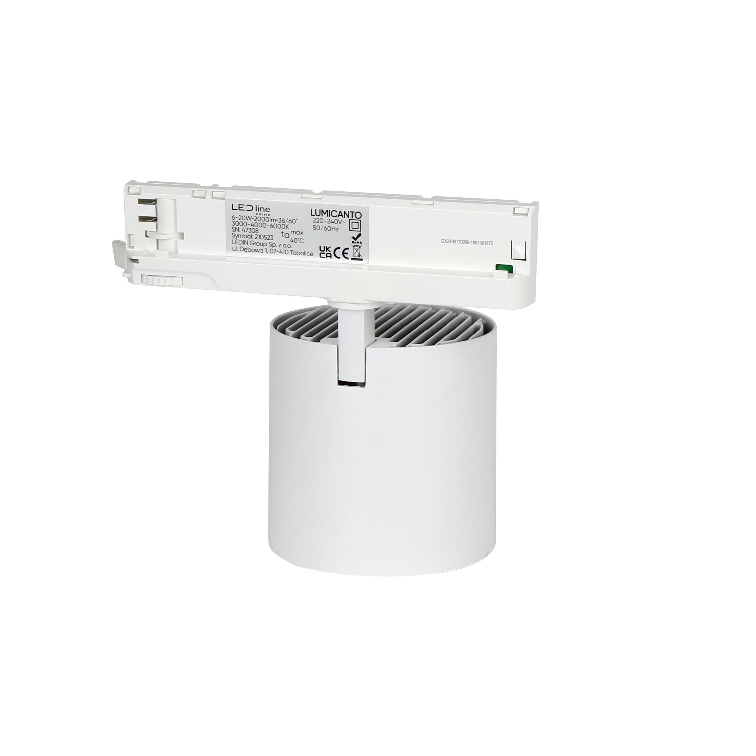 Railspot LUMICANTO 6-20W CCT 36/60° wit PRIME