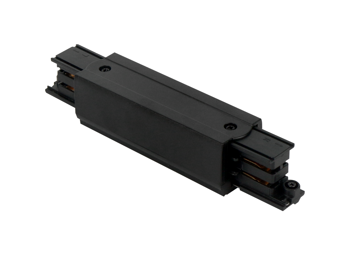 Connector I voor LUMICANTO rail zwart met PRIME voeding