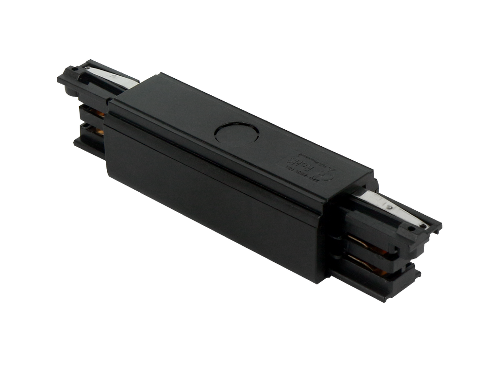 Connector I voor LUMICANTO rail zwart met PRIME voeding