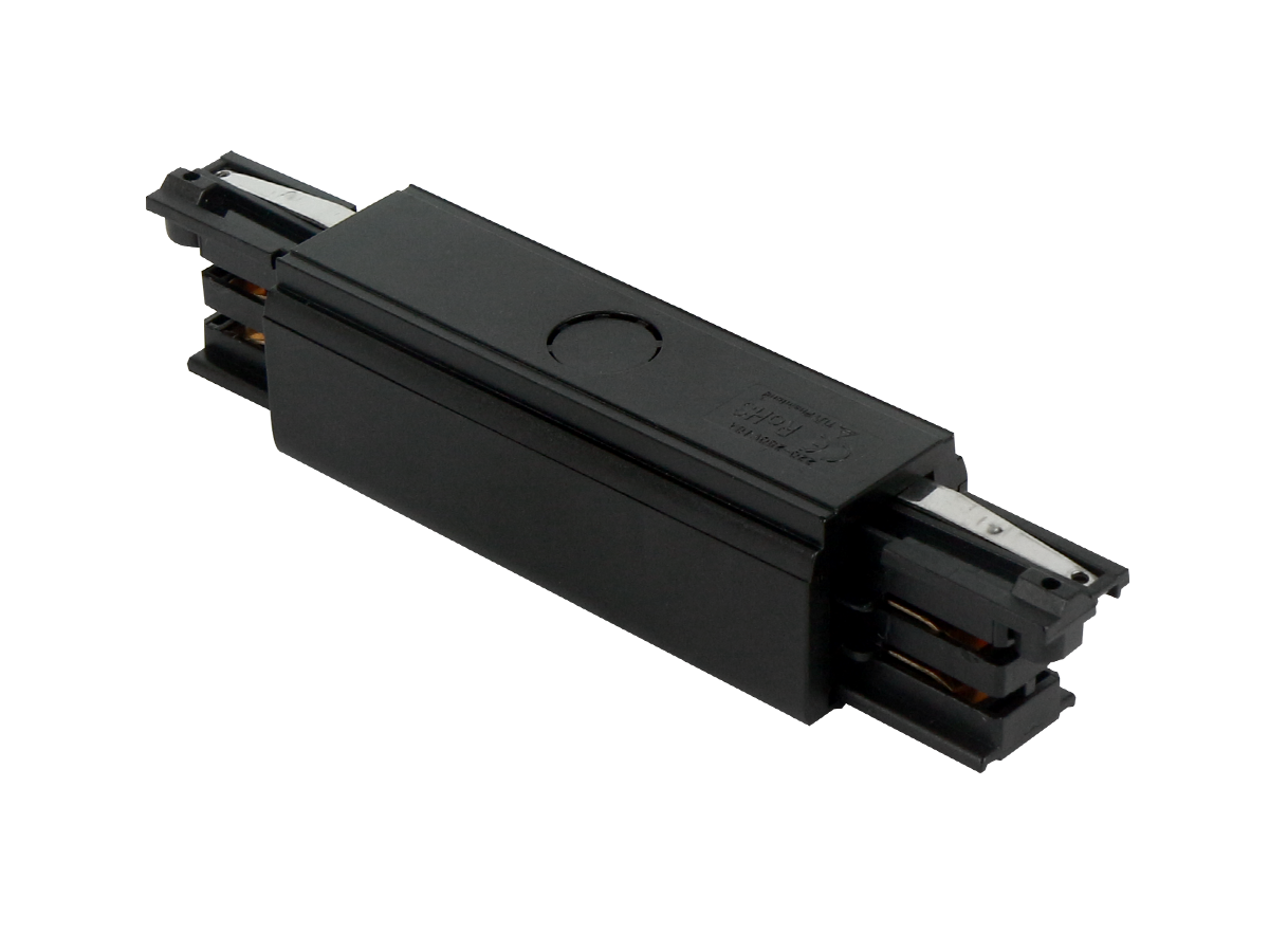 Connector I voor LUMICANTO rail zwart met PRIME voeding
