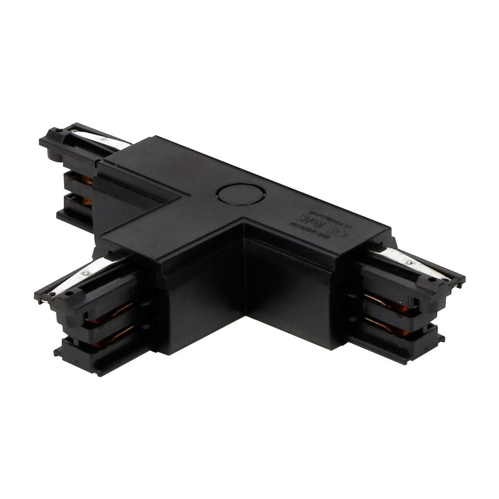 T connector voor LUMICANTO buis links zwart met PRIME voeding