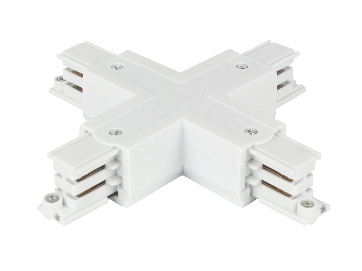 X connector voor LUMICANTO rail wit met PRIME voeding