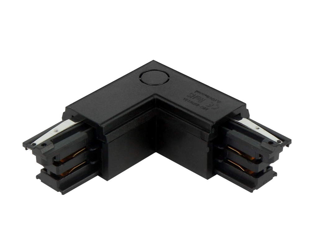 L connector voor LUMICANTO buis rechts zwart met PRIME voeding