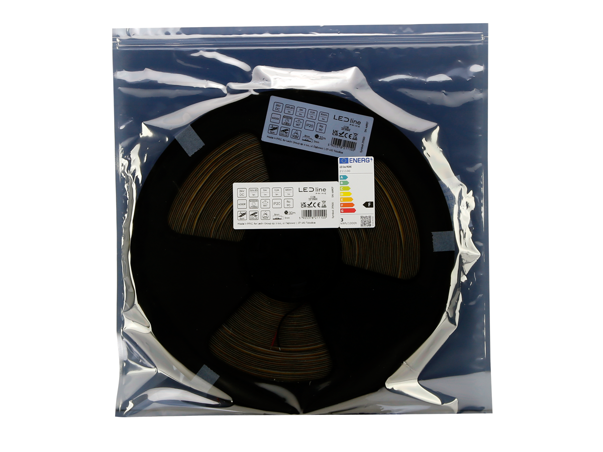 LED tape 320 COB 24V 4000K 5W IP20 8mm 30m 500lm/m PRIME