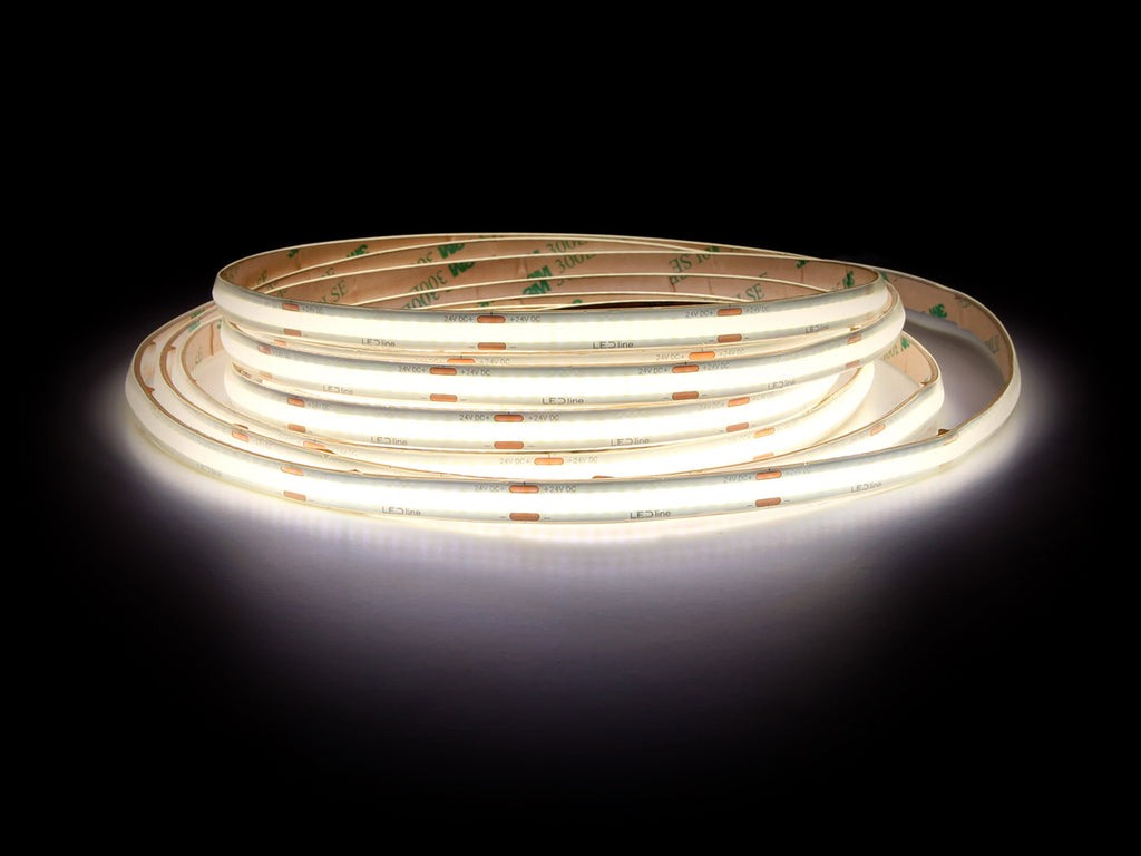 LED tape 528 COB 24V 3000K 14W IP66 11mm 5m 1400lm/m PRIME