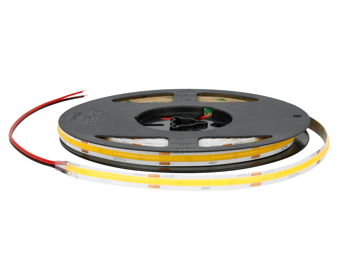 LED strip 320 COB 24V 2700K 5W IP20 8mm 5m 500lm/m PRIME