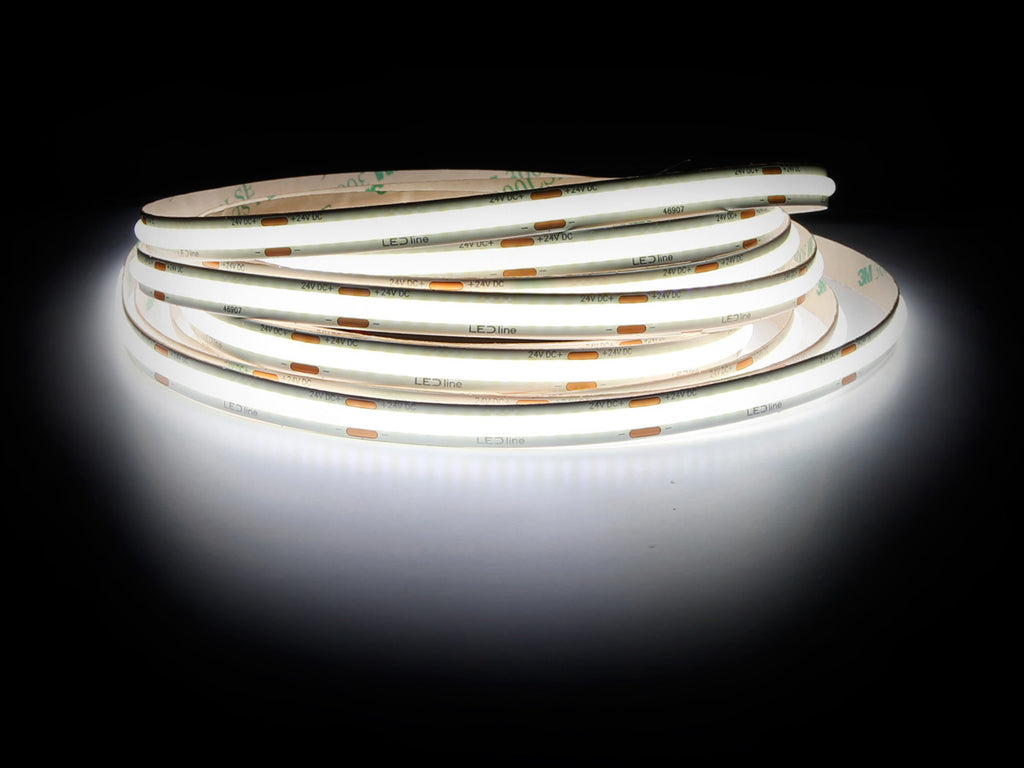 LED tape 320 COB 24V 6500K 5W IP20 8mm 5m 500lm/m PRIME