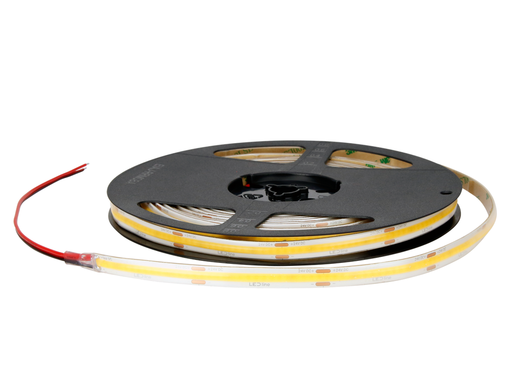 LED tape 320 COB 24V 3000K 5W IP66 9mm 5m 500lm/m PRIME