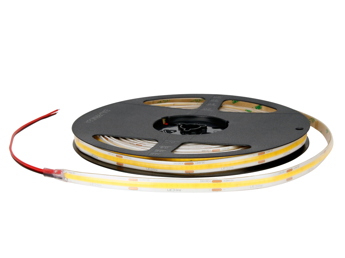 LED tape 320 COB 24V 3000K 5W IP66 9mm 5m 500lm/m PRIME
