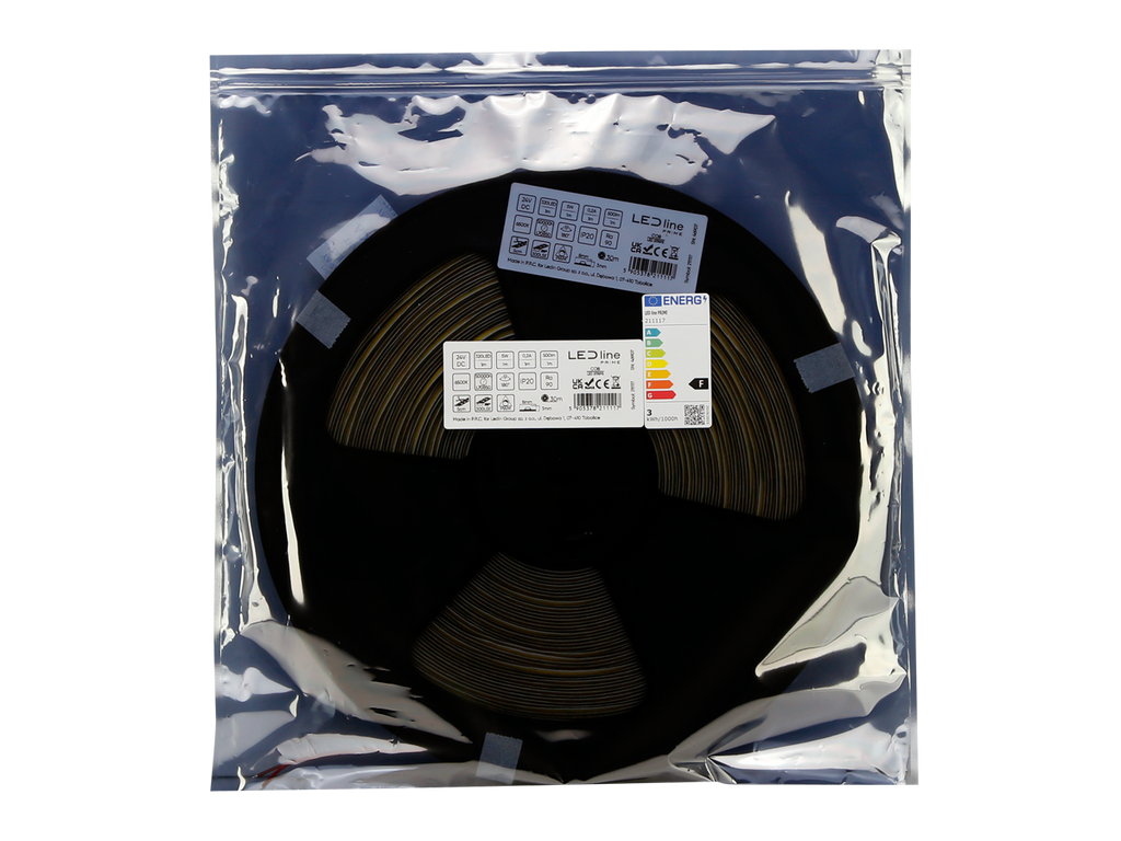 LED 320 COB 24V 6500K 5W IP20 8mm 30m 500lm/m PRIME