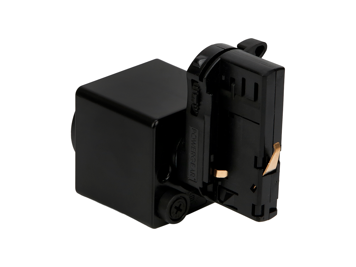 230V stopcontact voor LUMICANTO rail zwart PRIME