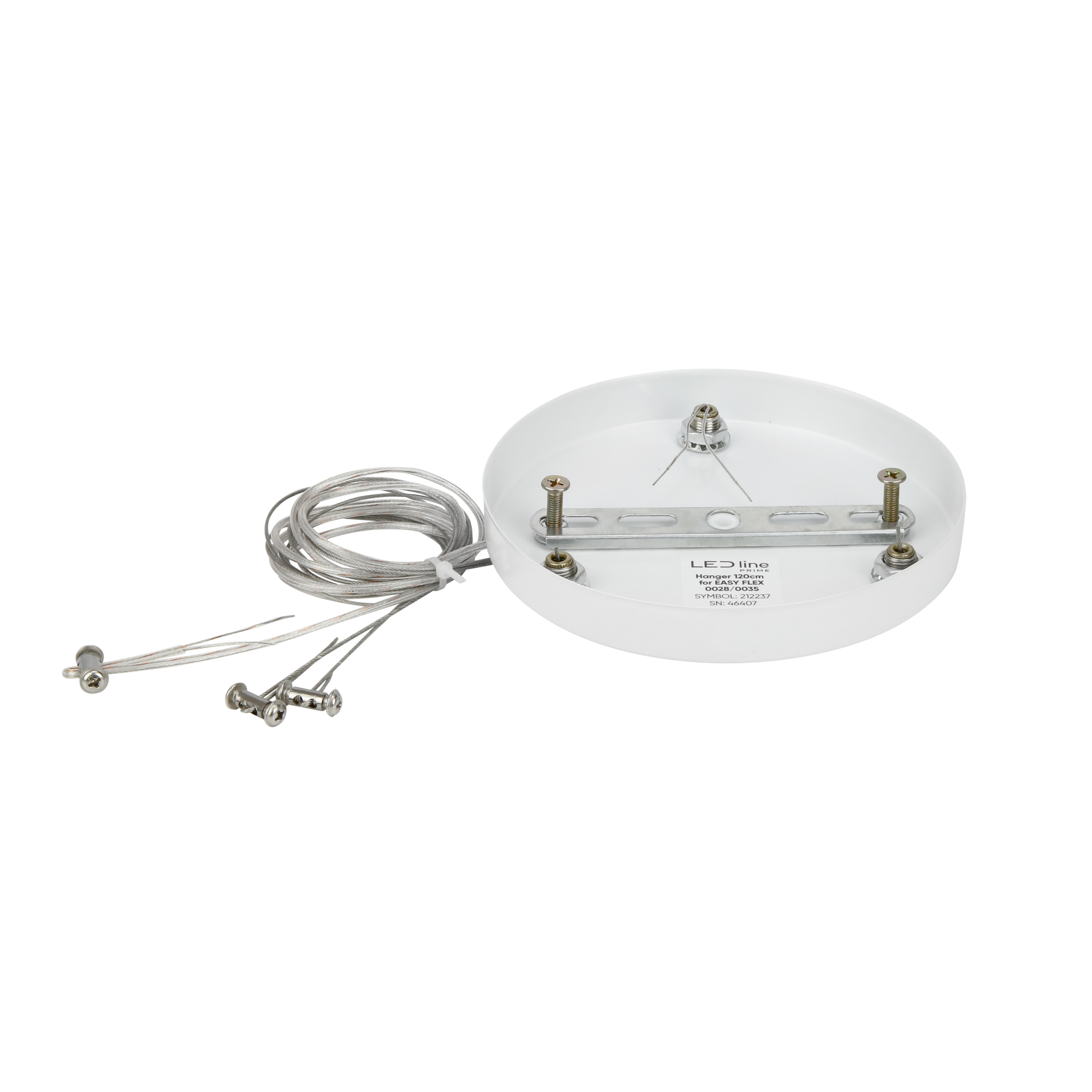 Downlight EASY FLEX Ophanging 120cm toegewezen aan: 210035 - 70W CCT rond / 210028 45W CCT rond LITE