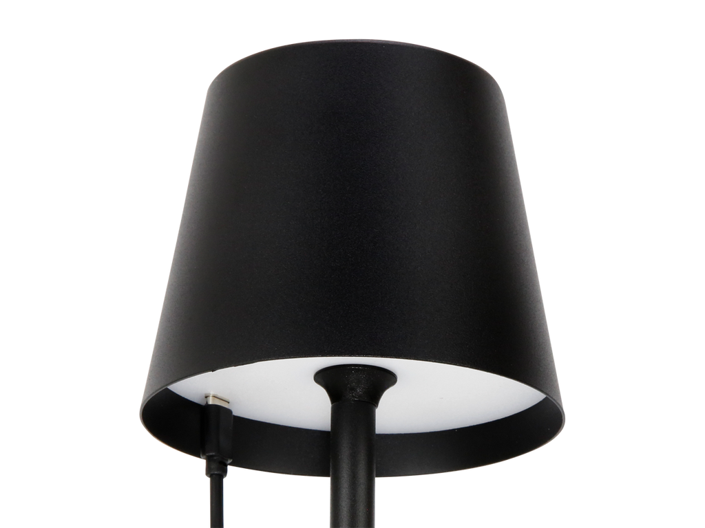 Tafellamp TAZA 3,5W 400lm CCT IP54 zwart 2x2000mAh 4in1 LITE