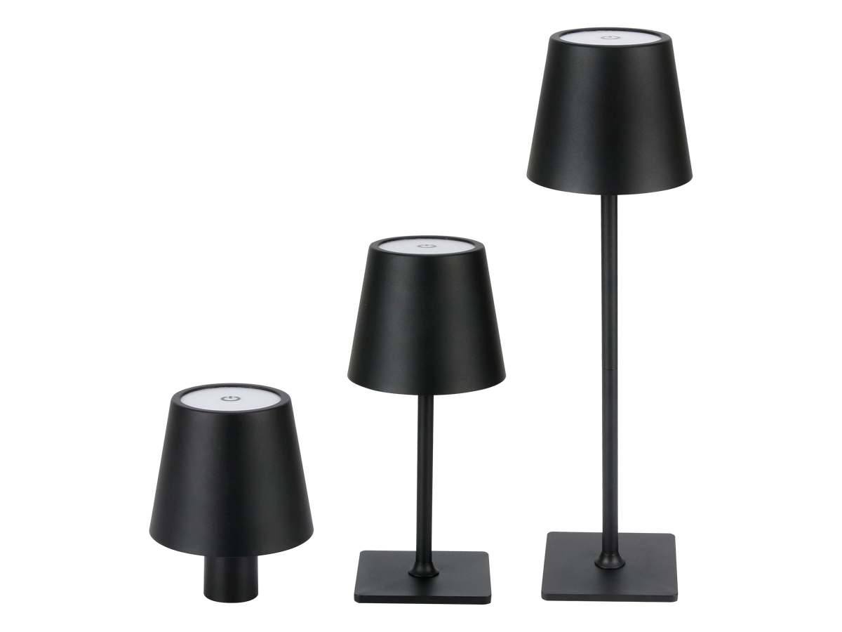 Tafellamp TAZA 3,5W 400lm CCT IP54 zwart 2x2000mAh 4in1 LITE