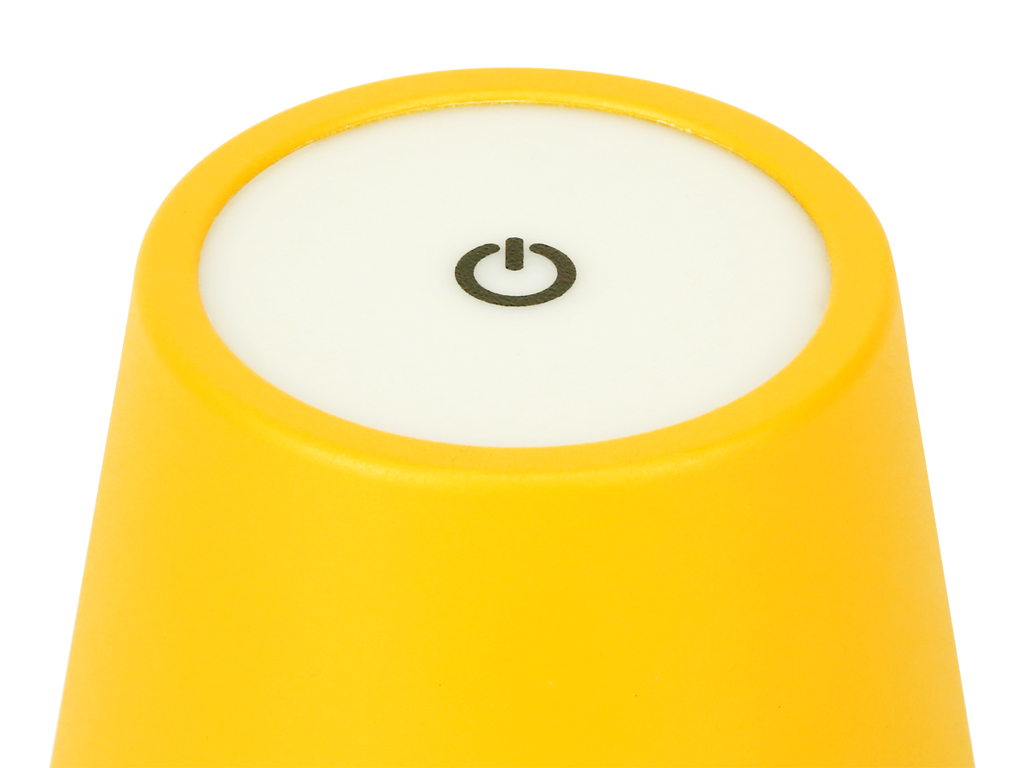 Tafellamp TAZA 3,5W 400lm CCT IP54 geel 2x2000mAh 4in1 LITE