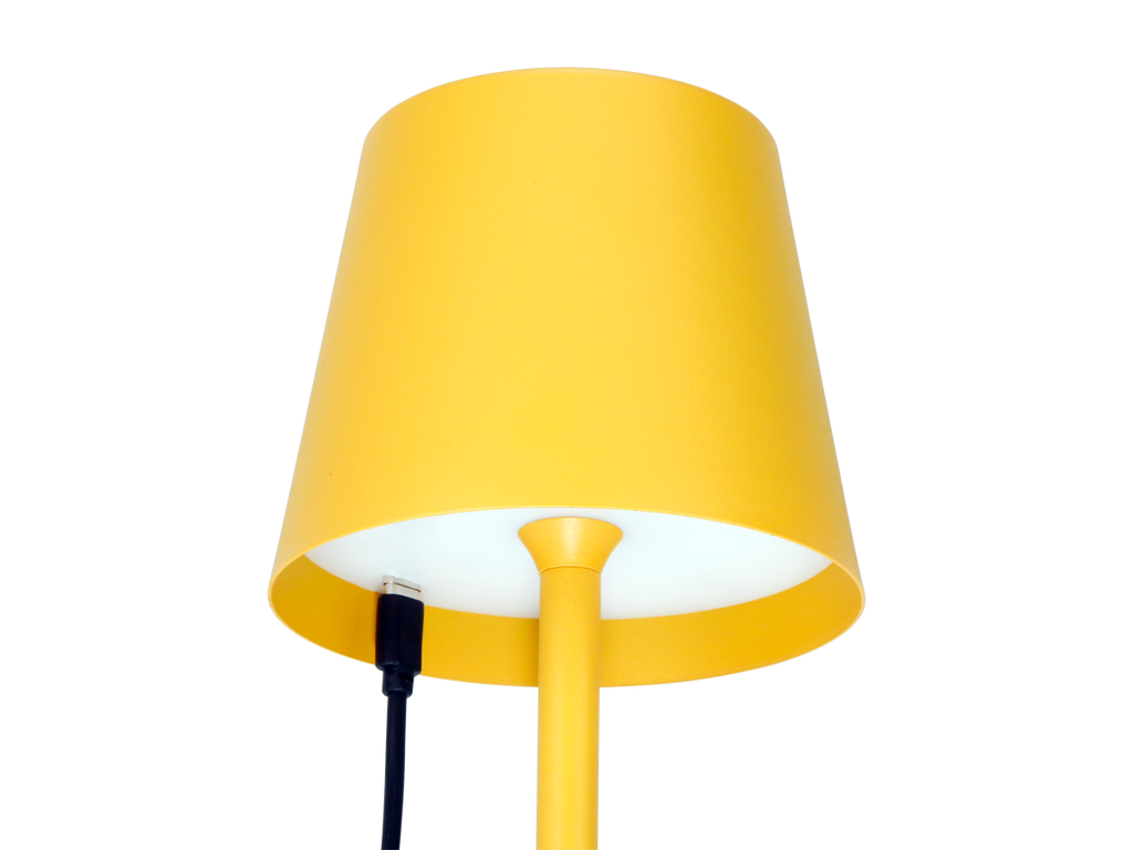 Tafellamp TAZA 3,5W 400lm CCT IP54 geel 2x2000mAh 4in1 LITE