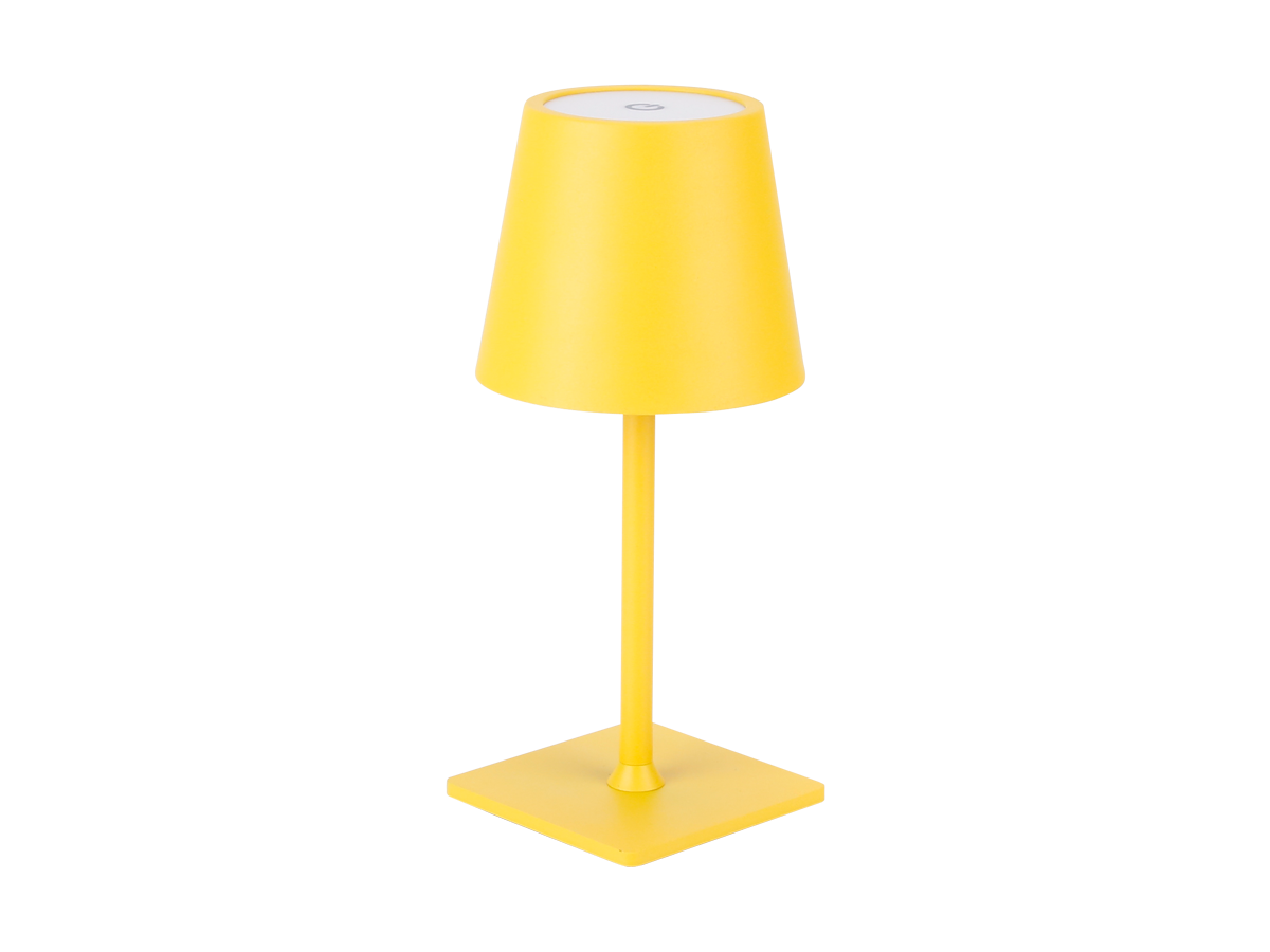 Tafellamp TAZA 3,5W 400lm CCT IP54 geel 2x2000mAh 4in1 LITE