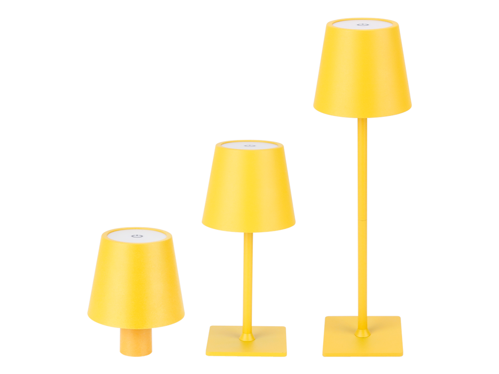 Tafellamp TAZA 3,5W 400lm CCT IP54 geel 2x2000mAh 4in1 LITE