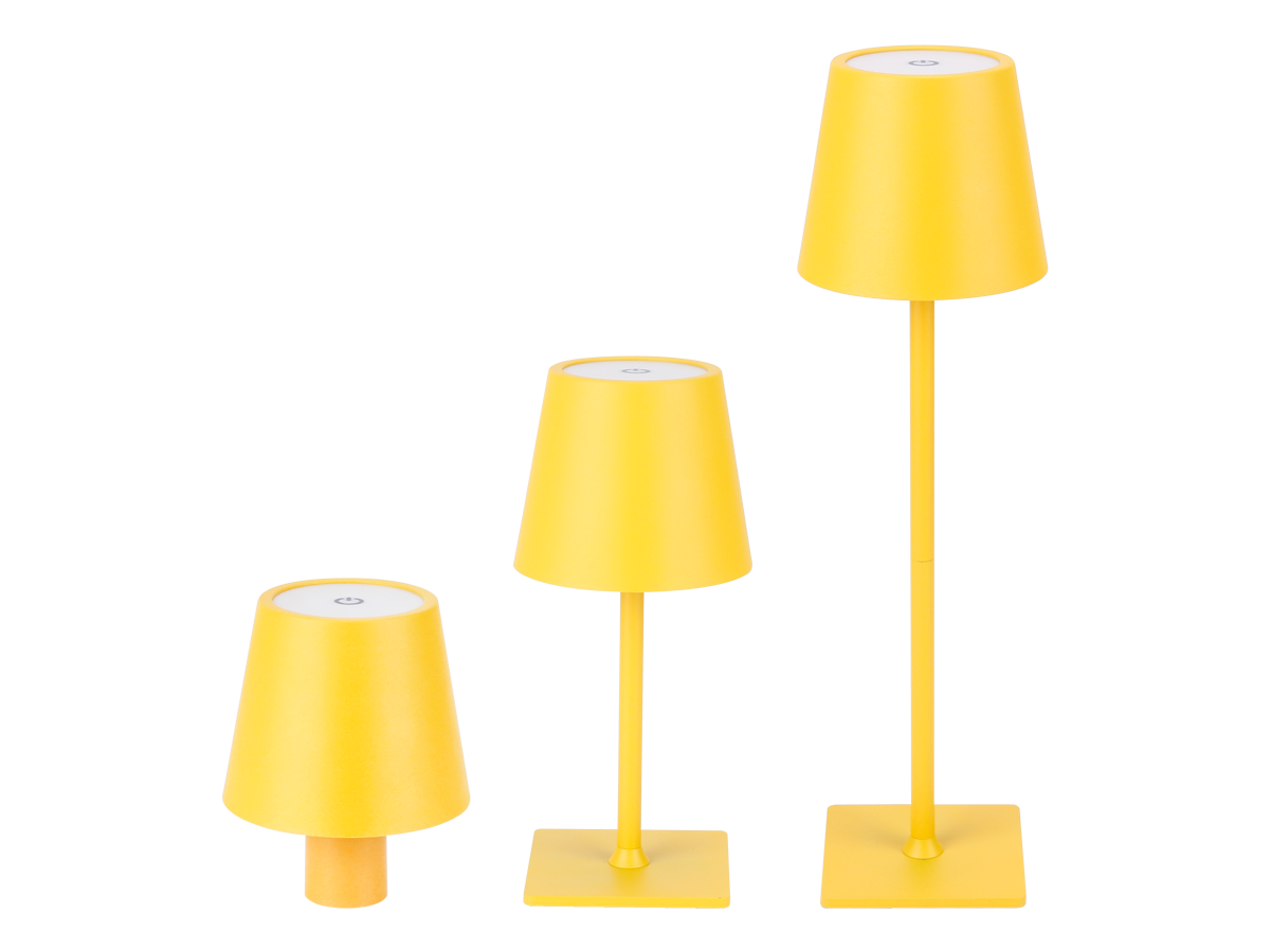 Tafellamp TAZA 3,5W 400lm CCT IP54 geel 2x2000mAh 4in1 LITE
