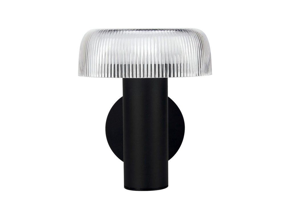 Solar wandlamp SUNTIS 3000K 170lm 2Ah USB-C rond IP54 zwart PRIME