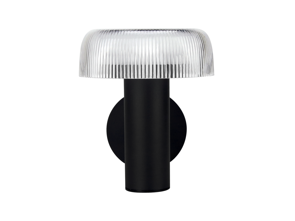 Solar wandlamp SUNTIS 3000K 170lm 2Ah USB-C rond IP54 zwart PRIME