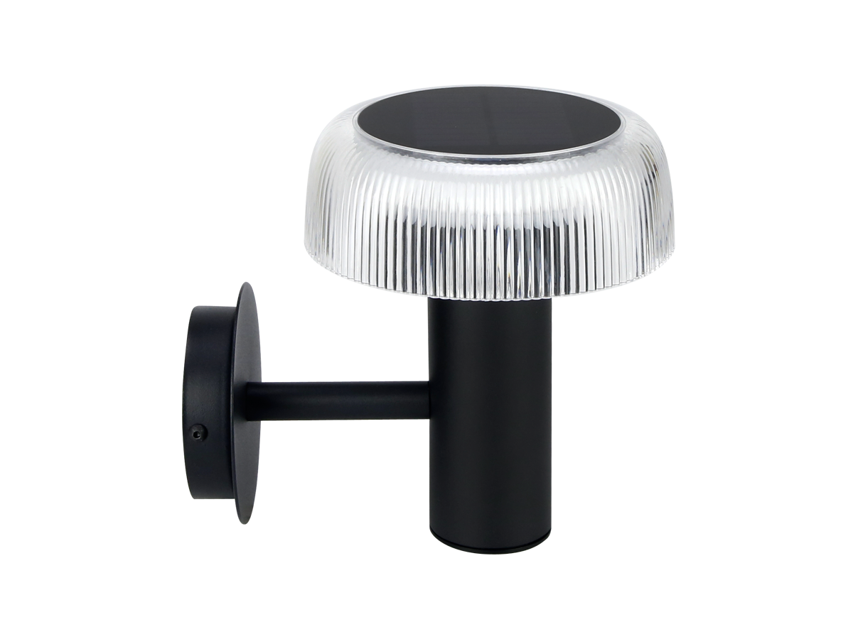 Solar wandlamp SUNTIS 3000K 170lm 2Ah USB-C rond IP54 zwart PRIME