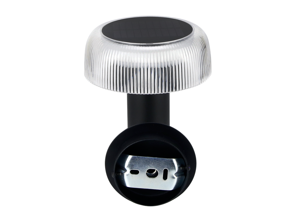 Solar wandlamp SUNTIS 3000K 170lm 2Ah USB-C rond IP54 zwart PRIME