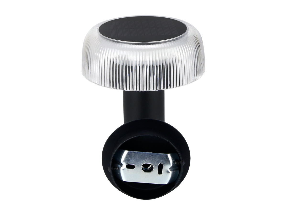 Solar wandlamp SUNTIS 3000K 170lm 2Ah USB-C rond IP54 zwart PRIME