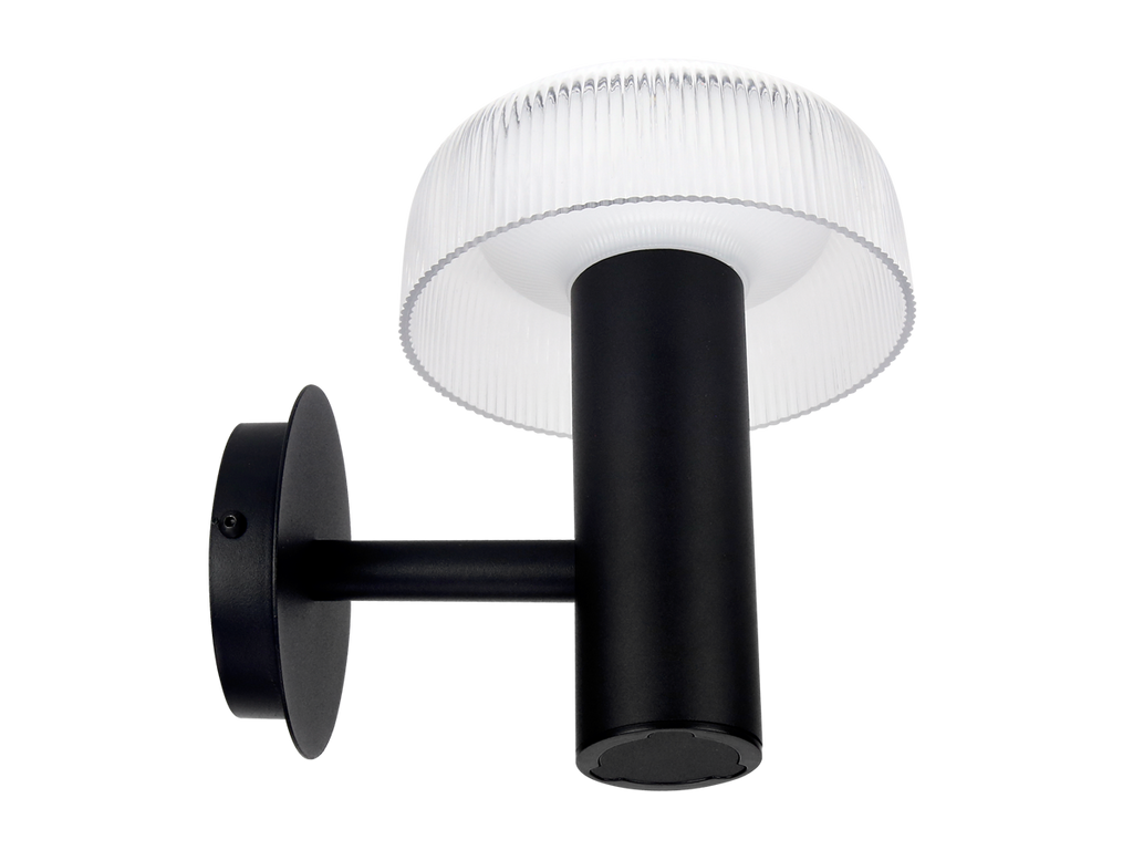 Solar wandlamp SUNTIS 3000K 170lm 2Ah USB-C rond IP54 zwart PRIME