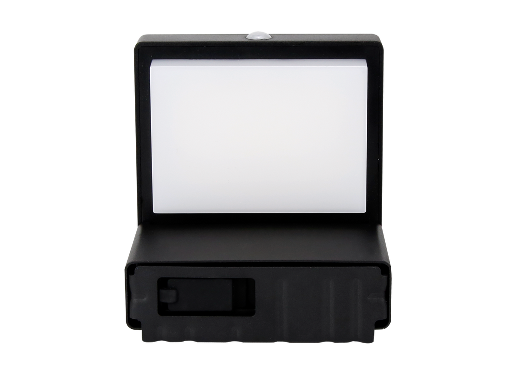 Solar wandlamp SUNTIS 3000K 220lm 2Ah USB-C vierkant IP54 zwart PRIME