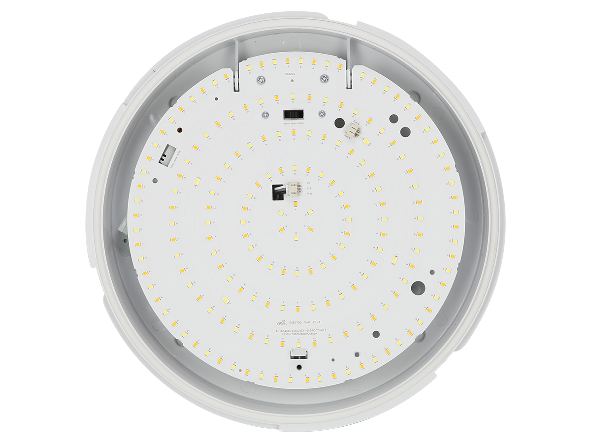 Plafonlamp LEDIS 3CCT(3K/4K/6K) 12/16W 1600lm rond IP65 wit PRIME