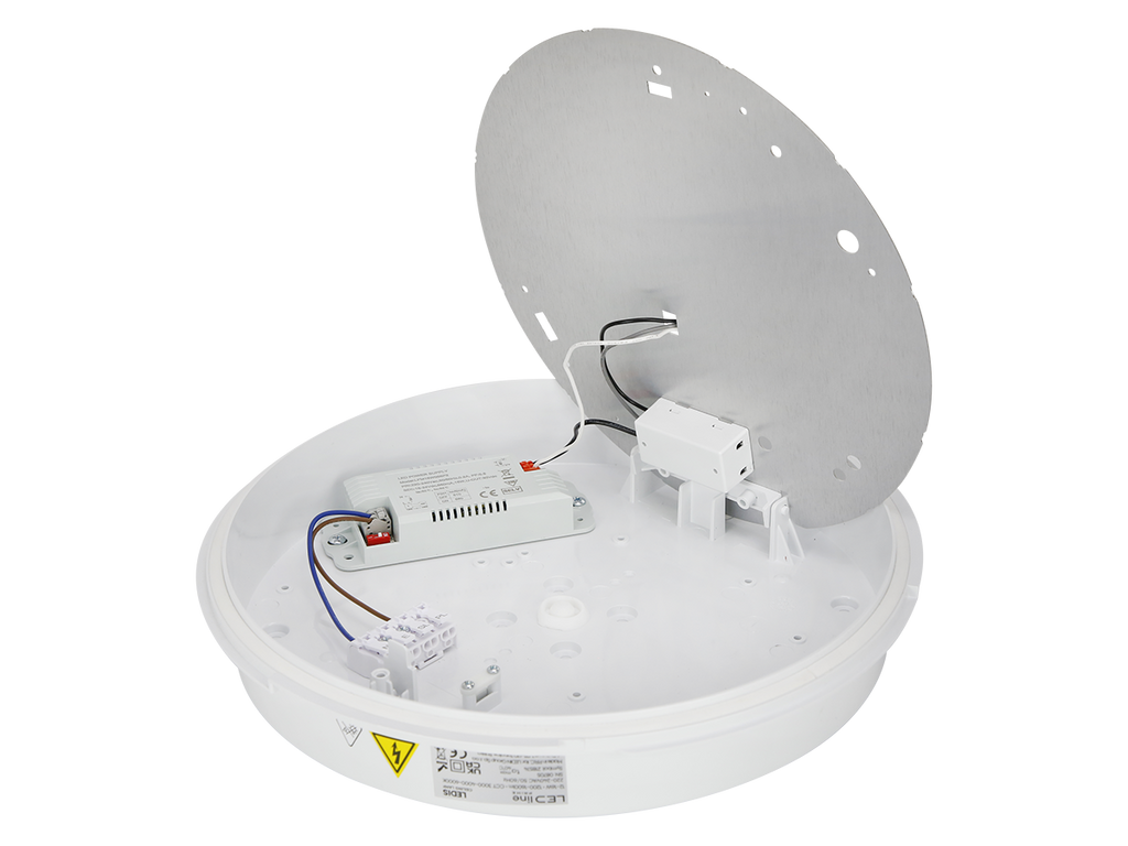Plafonlamp LEDIS 3CCT(3K/4K/6K) 12/16W 1600lm rond IP65 wit PRIME