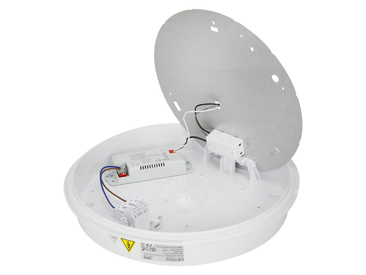 Plafonlamp LEDIS 3CCT(3K/4K/6K) 12/16W 1600lm rond IP65 wit PRIME