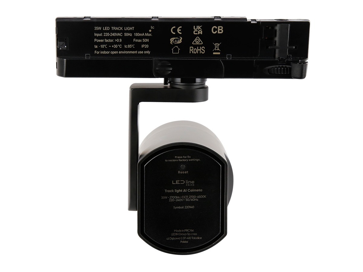 Railspot AI LED line x Caimeta 35W CCT 50° zwart PRIME