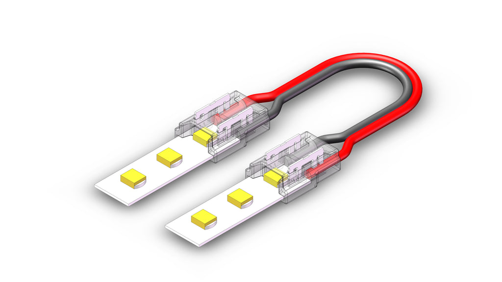 Fast Connector 3gen. SMD/COB 2pin 8mm 6A PCB-kabel 15cm-PCB PRIME (10 stuks)
